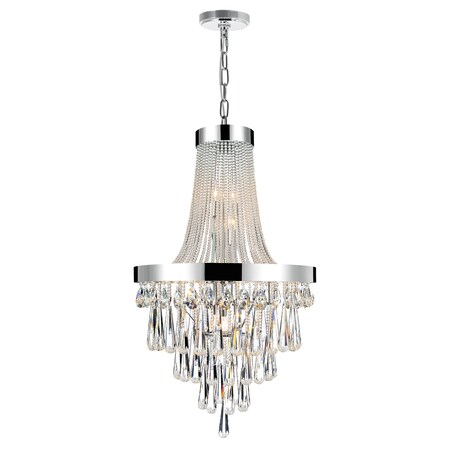 Cwi Lighting Vast 13 Light Down Chandelier With Chrome Finish 5078P24C (Clear)